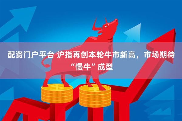 配资门户平台 沪指再创本轮牛市新高，市场期待“慢牛”成型